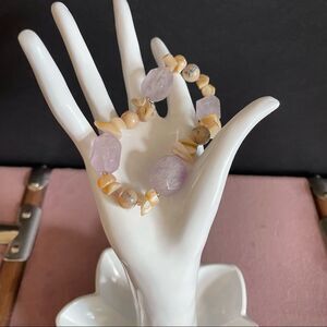 Rose Quartz, pink opalite  & stone pearl beaded Bracelet Jewelry